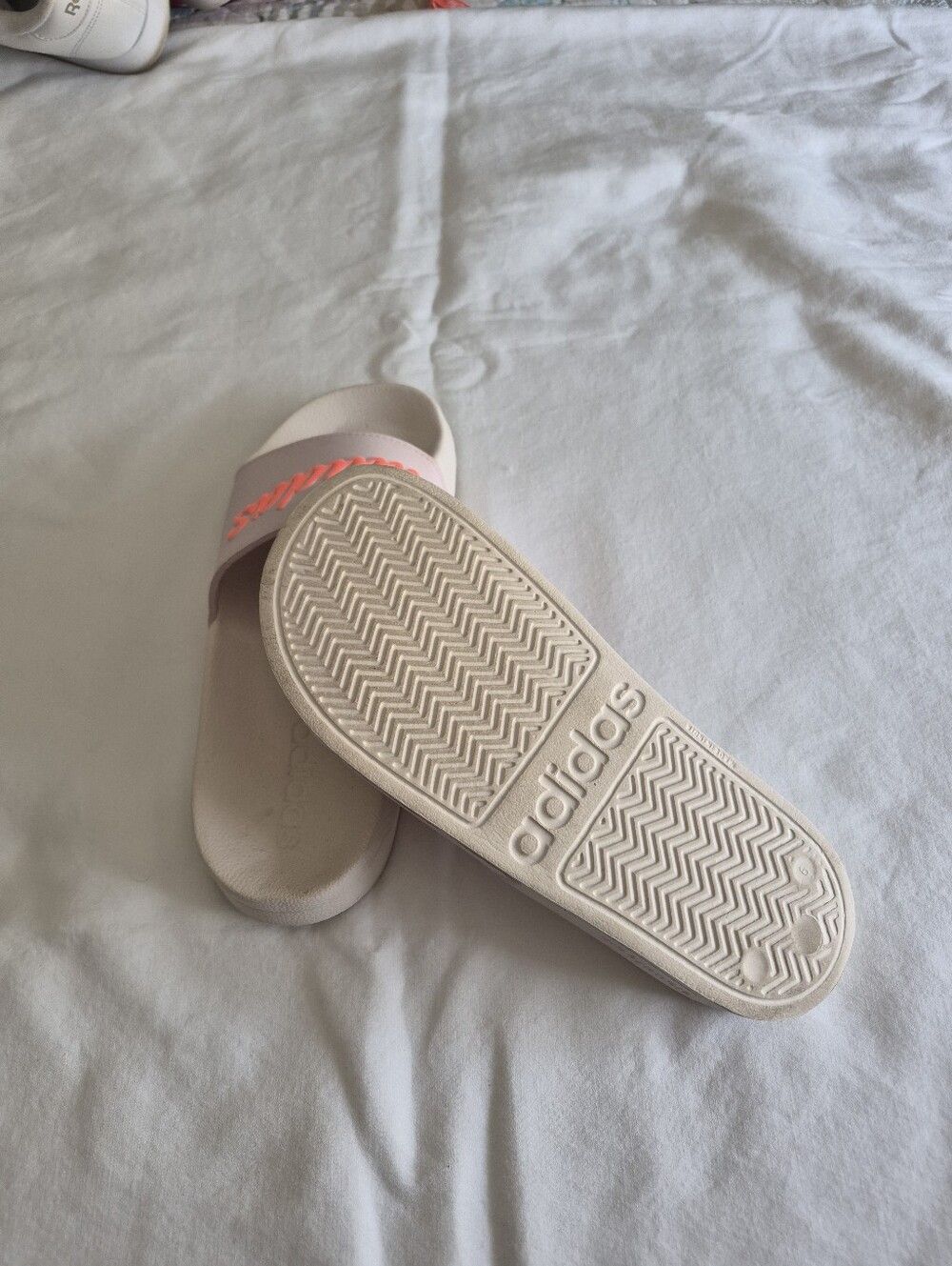 adidas Womens Pink Slide Sandals - Comfortable Lightweight Slip-On